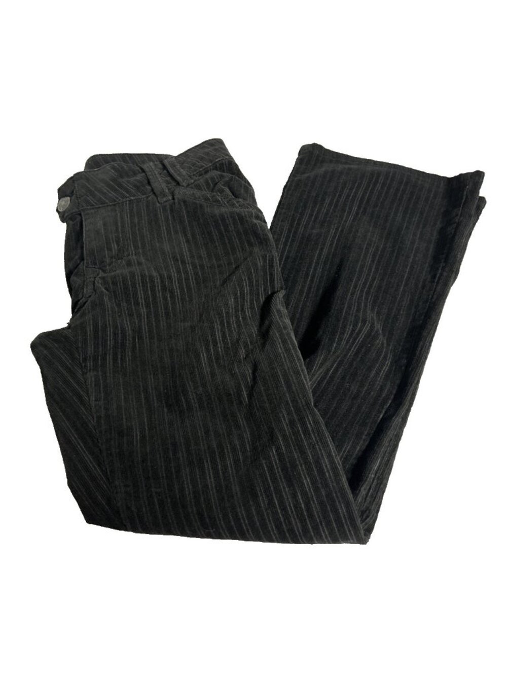 Union Bay Vtg 90's Y2K Low Rise Bootcut Corduroy Pants Black Pinstripe Unionbay
